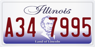 IL license plate A347995