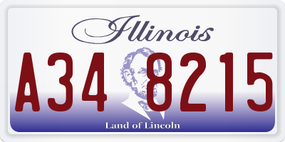 IL license plate A348215