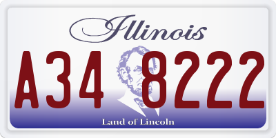 IL license plate A348222