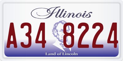 IL license plate A348224