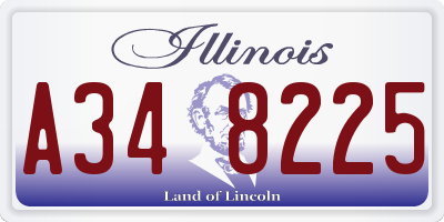 IL license plate A348225