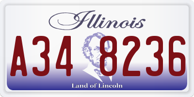 IL license plate A348236