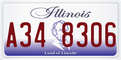 IL license plate A348306