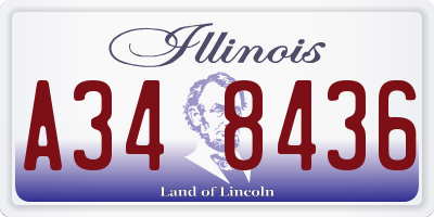IL license plate A348436