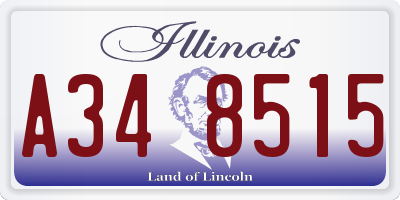 IL license plate A348515