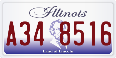 IL license plate A348516