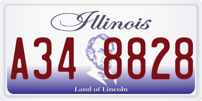IL license plate A348828
