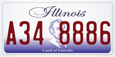 IL license plate A348886