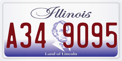 IL license plate A349095