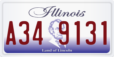 IL license plate A349131