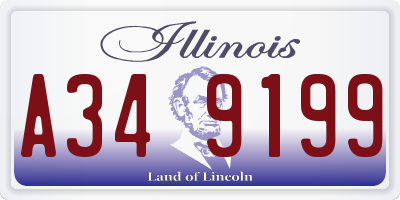 IL license plate A349199