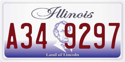 IL license plate A349297