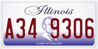 IL license plate A349306
