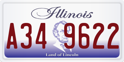 IL license plate A349622