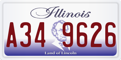 IL license plate A349626