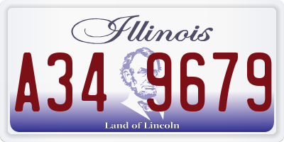 IL license plate A349679