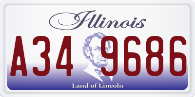 IL license plate A349686