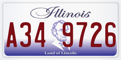 IL license plate A349726