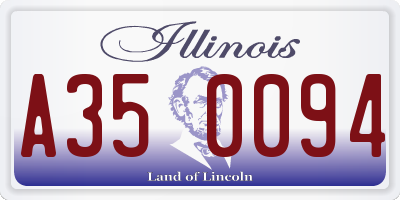 IL license plate A350094