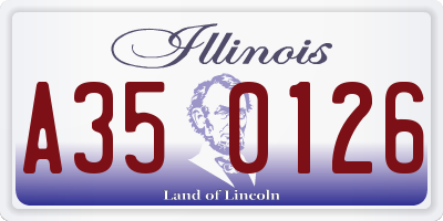 IL license plate A350126
