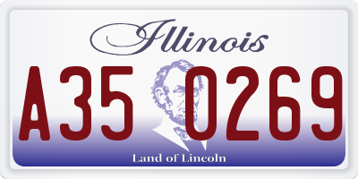 IL license plate A350269