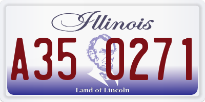 IL license plate A350271