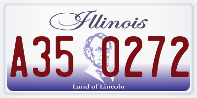 IL license plate A350272