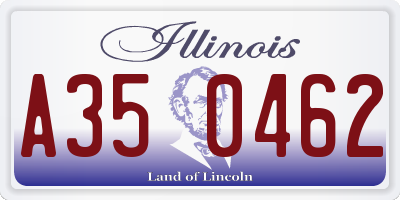 IL license plate A350462