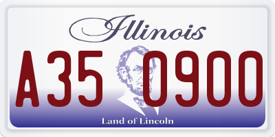 IL license plate A350900