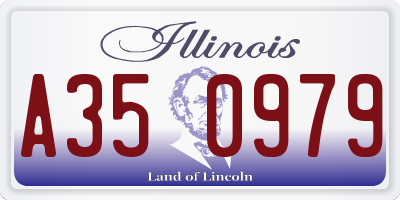 IL license plate A350979