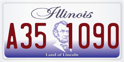 IL license plate A351090