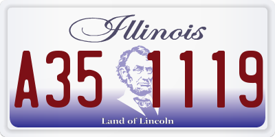 IL license plate A351119