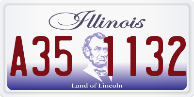 IL license plate A351132