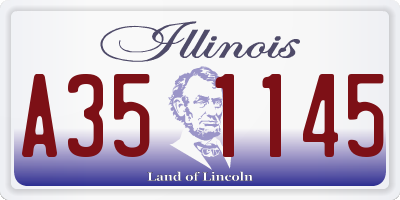 IL license plate A351145