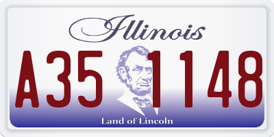 IL license plate A351148