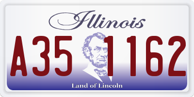 IL license plate A351162