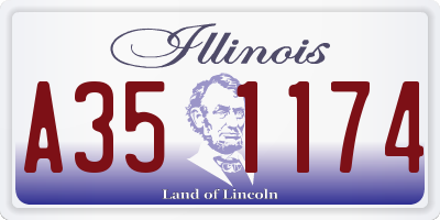IL license plate A351174