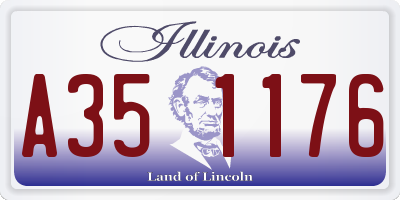 IL license plate A351176