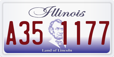 IL license plate A351177