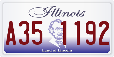 IL license plate A351192