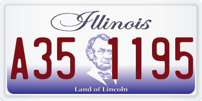 IL license plate A351195