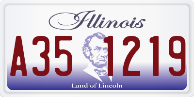 IL license plate A351219