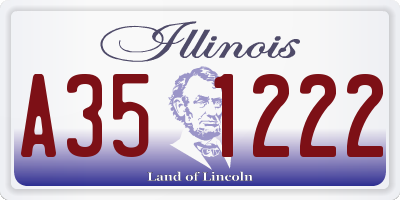 IL license plate A351222
