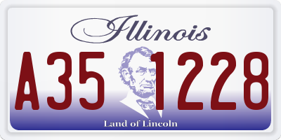 IL license plate A351228