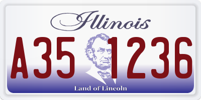IL license plate A351236