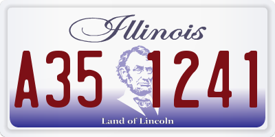 IL license plate A351241