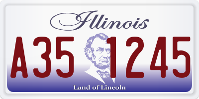 IL license plate A351245