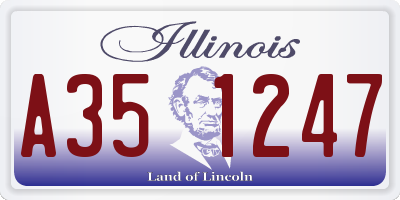 IL license plate A351247