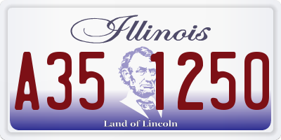IL license plate A351250