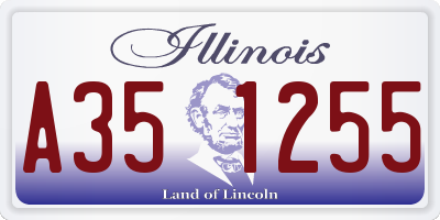 IL license plate A351255